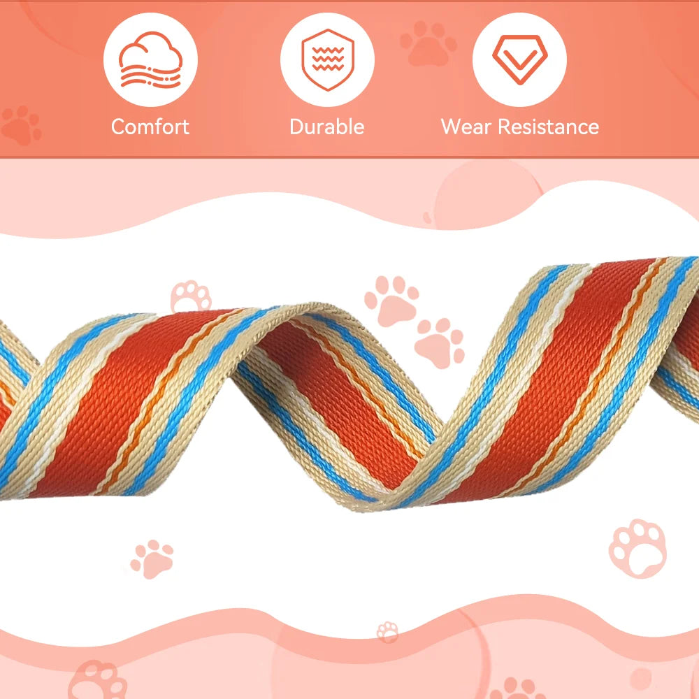 Adjustable Collar and Leash Set for Small, Medium