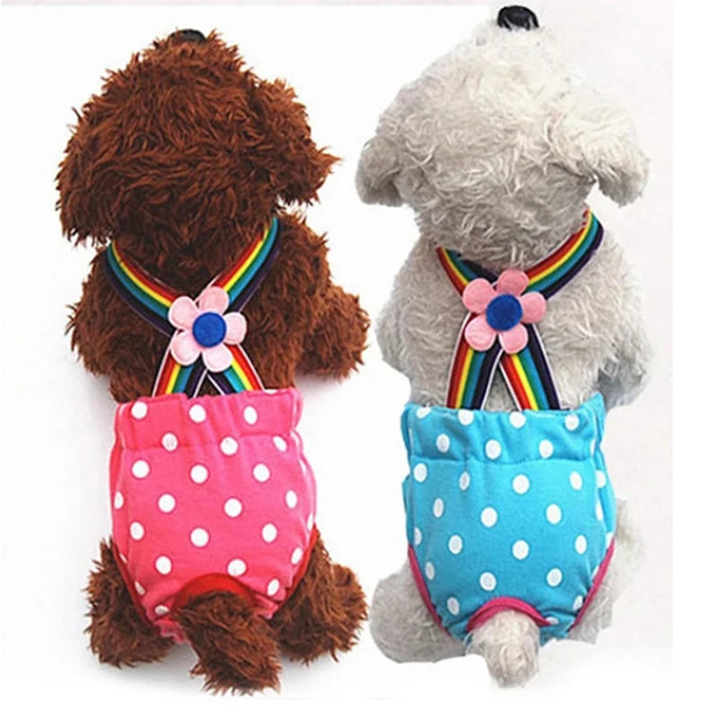 Female Dogs Underwear Sanitary Diaper Washable Shorts
