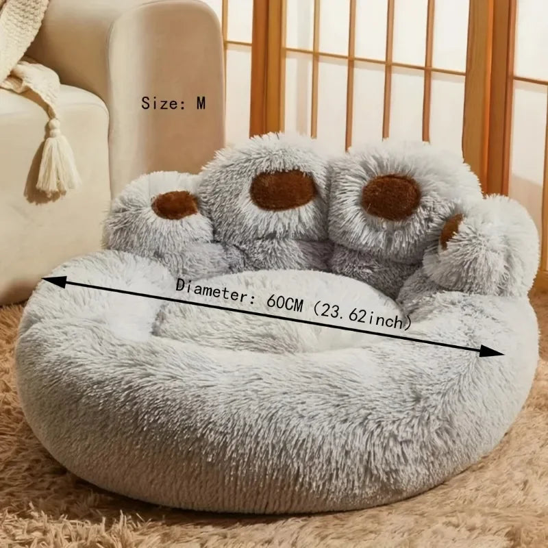 Soft Long Plush Cat dog warm bed
