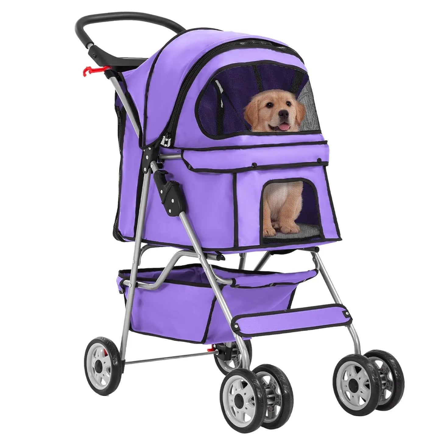 Pet 4-Wheel Dog or Cat Stroller