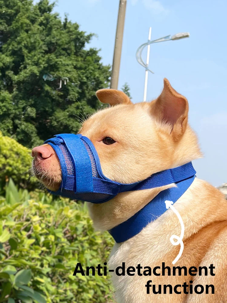 Anti-Detachment Dog Leash Muzzle