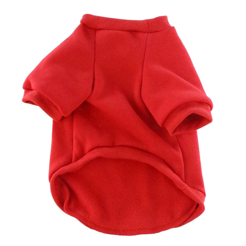 Padded Thickened Solid color Dog Sweatshirt
