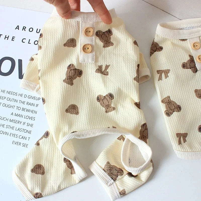 Pet Jumpsuits Bear Vest Spring Summer Clothes