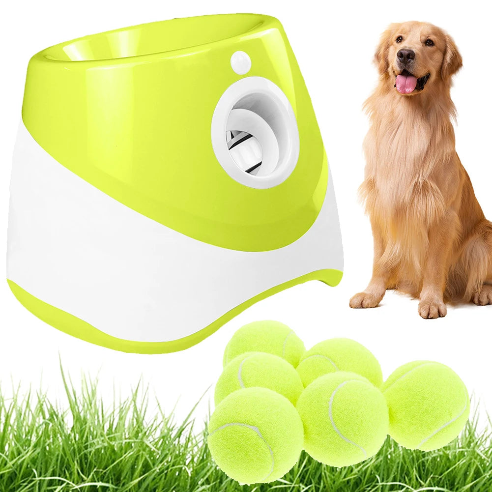 Automatic Dog Ball Launcher Automatic Pet Dogs Chase Toy Ball Launcher Dog Toy Dog Tennis Automatic Launcher Pet Interactive Toy