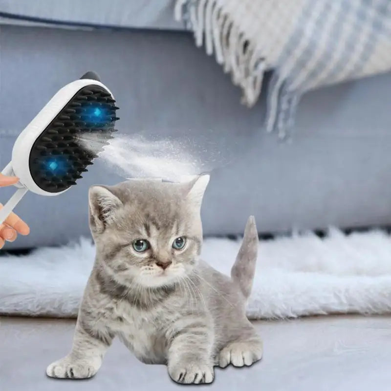 Steamy Dog and Cat Brush 4-in-1 Hair Removal
