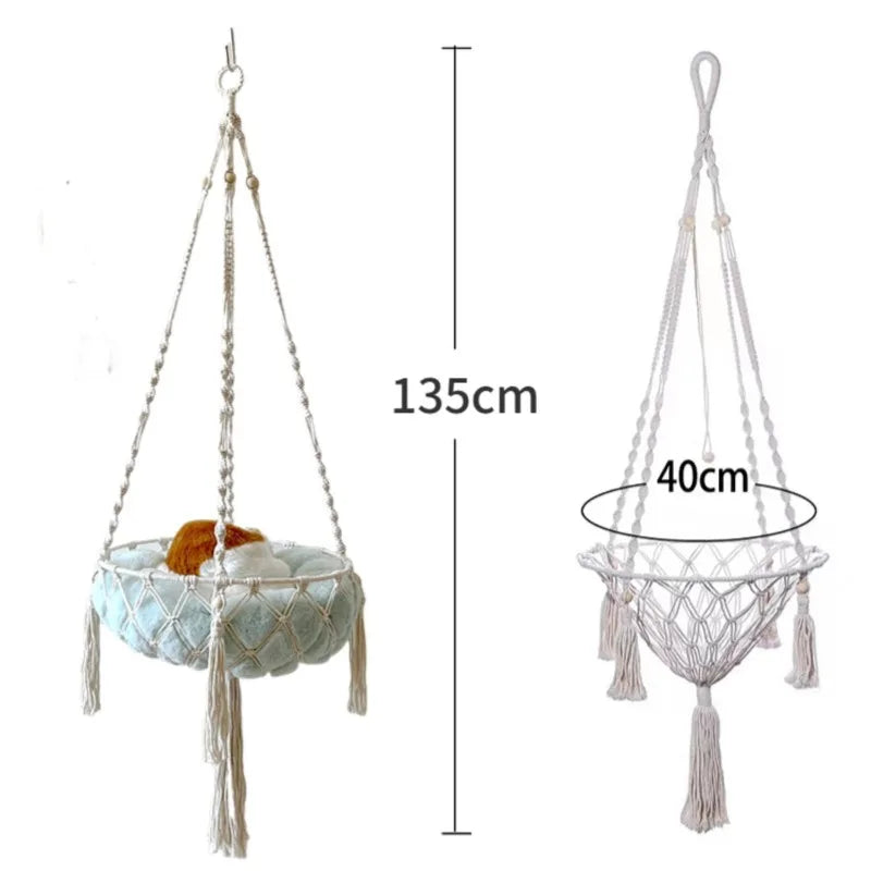 New Pet Hammock Swing Hand Woven