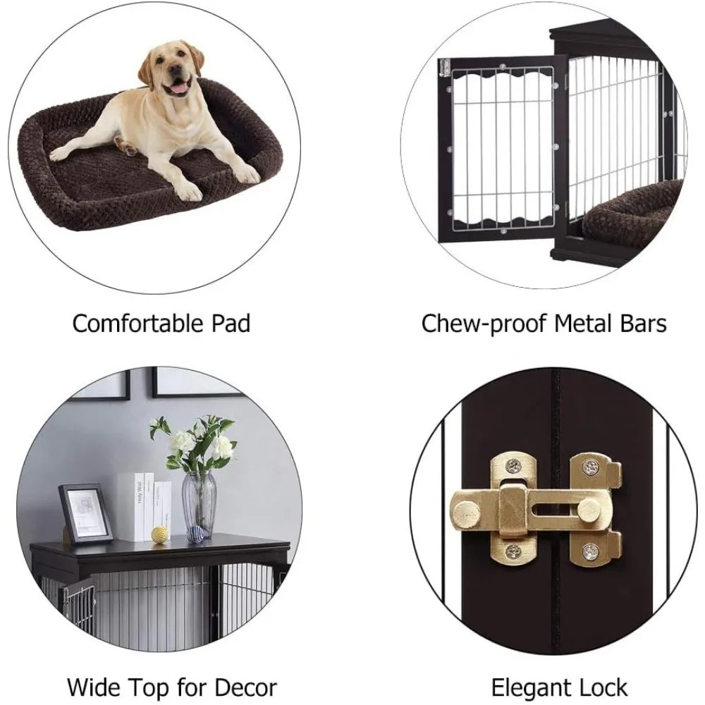 Furniture Style Dog Crate for Medium, Large Animals
