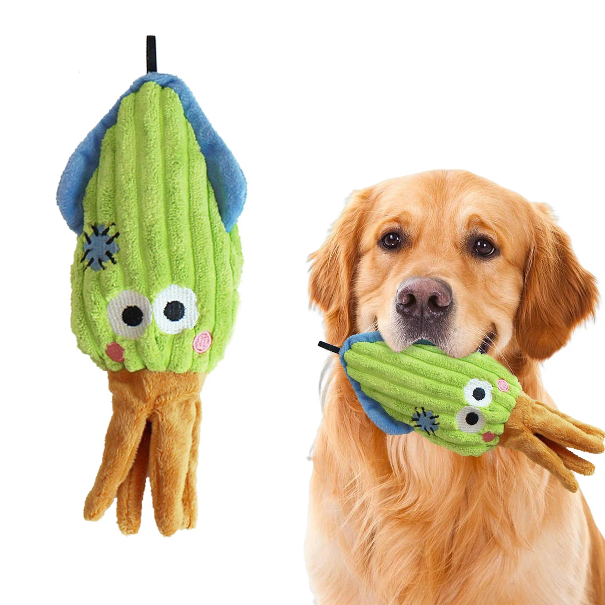 Plush Toys for Small Dogs Squeaky Soft Toy for Puppies Small Dog Ocean Series Plush Toys for small and medium breeds dogs