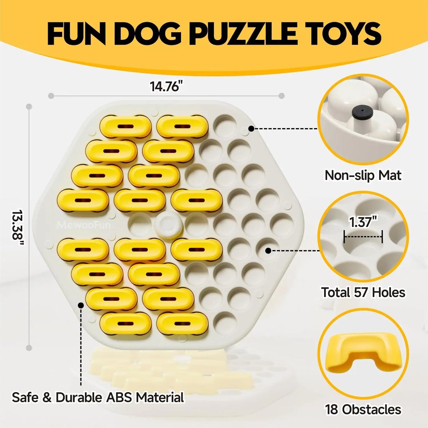 Dog Puzzle Food Toy Food Puzzle Feeder Toys for IQ Training Dog Puzzles Dog Treat Puzzle Toys for Mental Enrichment