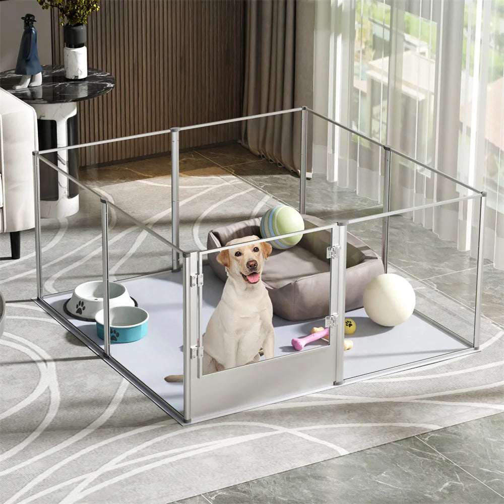 1 Pc Large Acrylic Dog Playpen