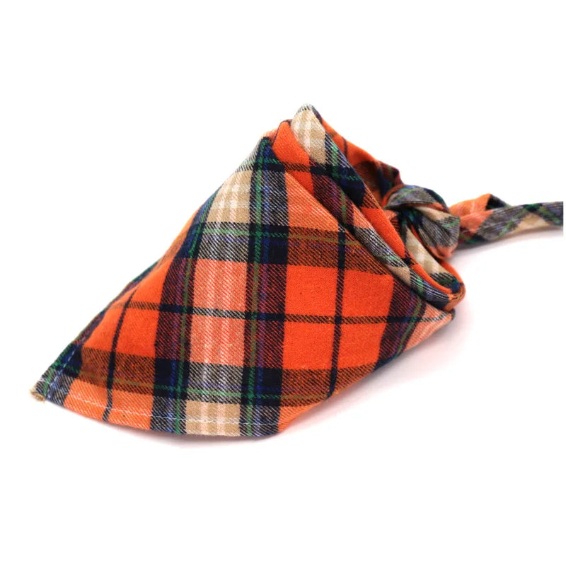 30/50 PCs Dog Plaid Bandanna