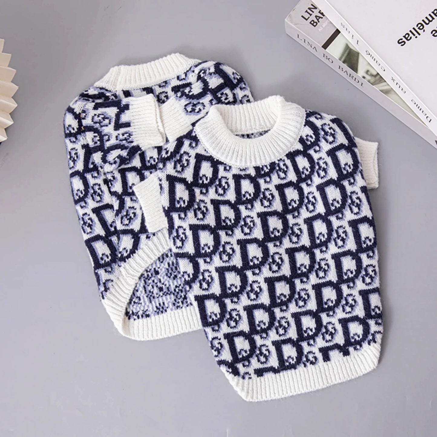 Winter Luxury Pet Sweater High Elastic Double Layer