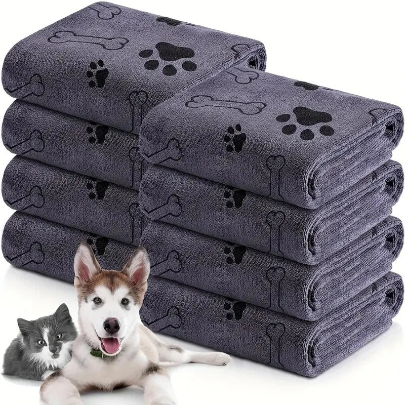 , Absorbent Pet Bath & Grooming Towels