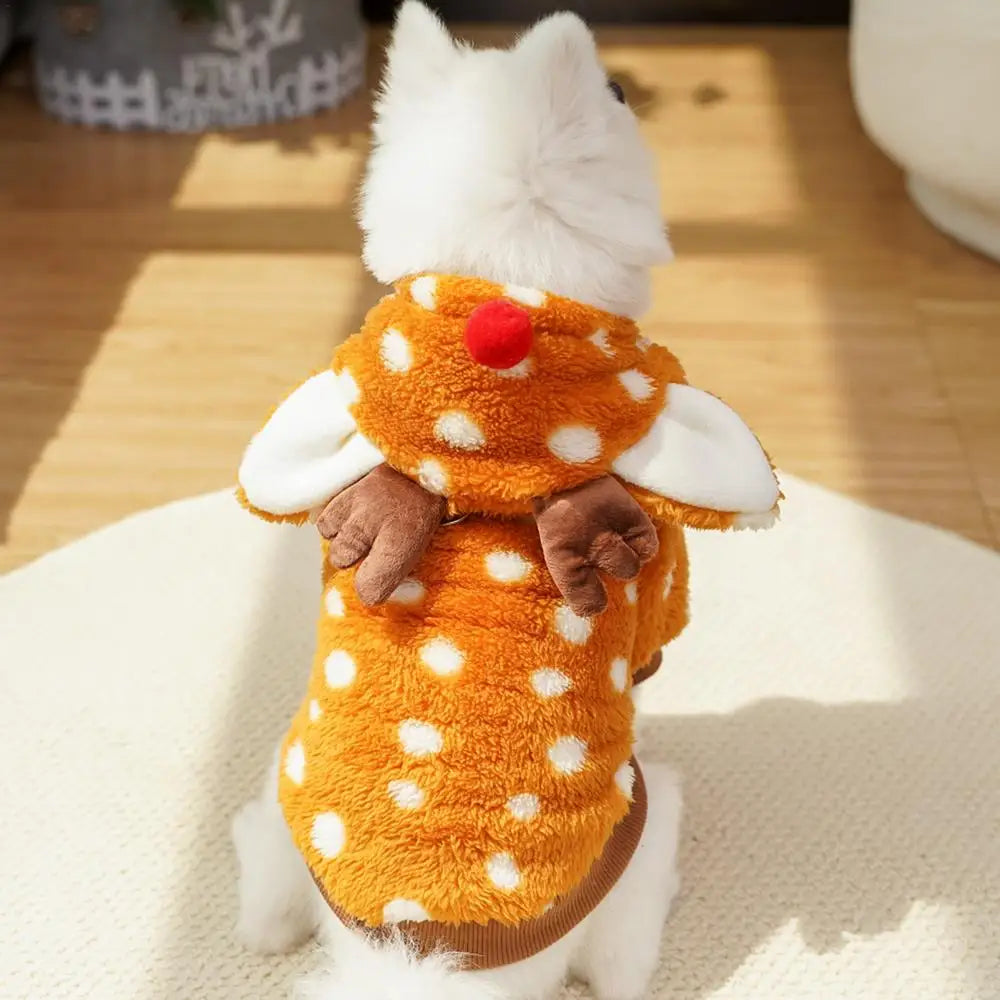 Dog Elk Christmas Reindeer Costume
