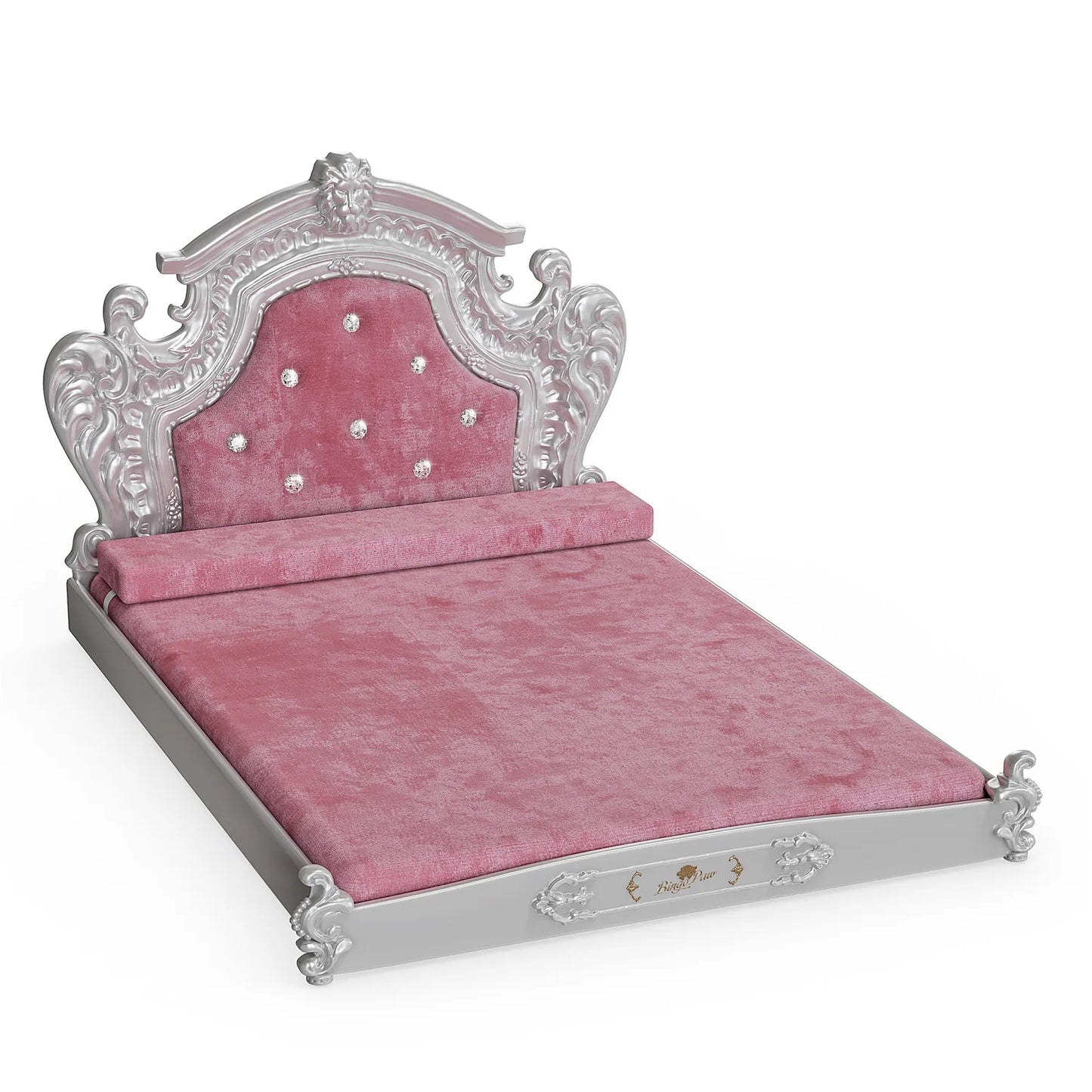 Bingo-paw Luxury Pet Bed with Headboard,