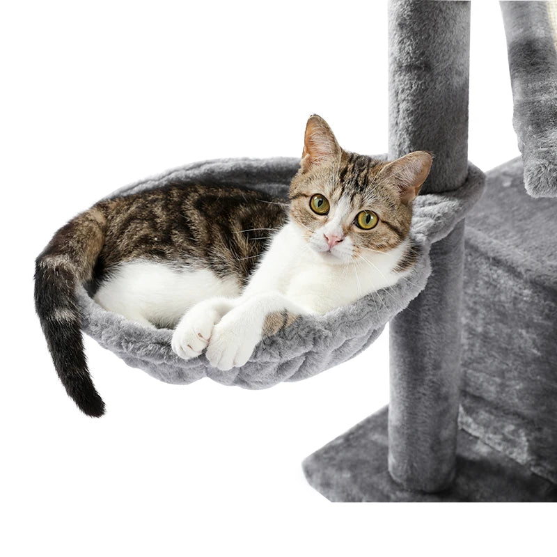 l Cat Tree With Cozy Stable Climbing Frame