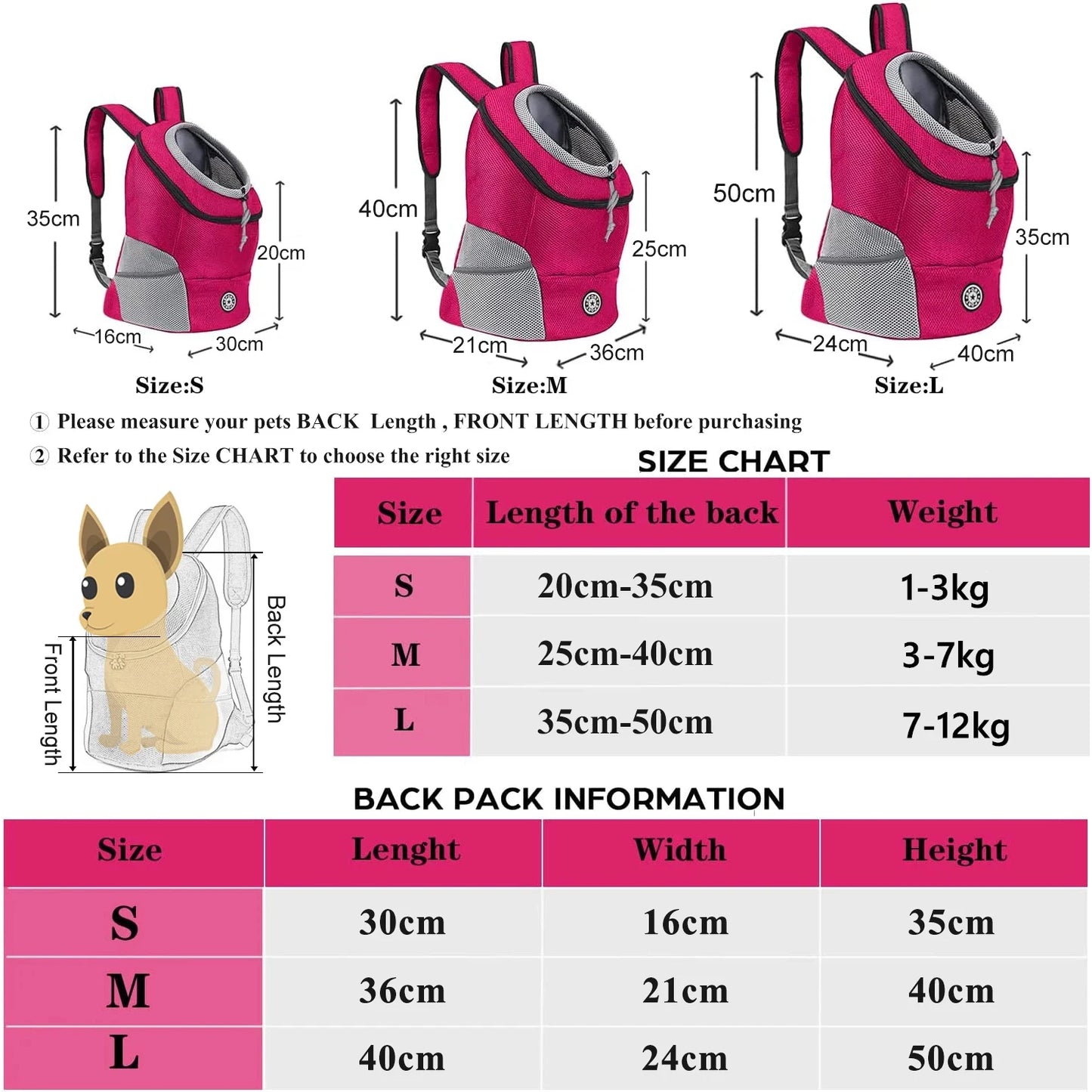 Carrying Out Double Shoulder Dog Backpacking Carrier