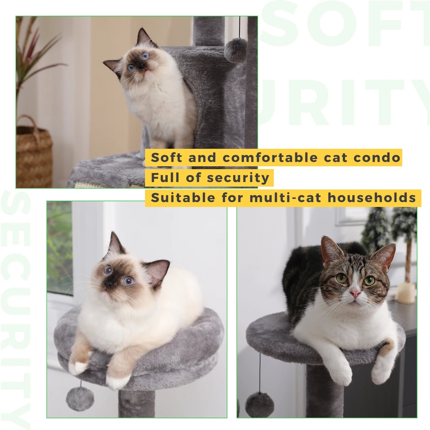 l Cat Tree With Cozy Stable Climbing Frame