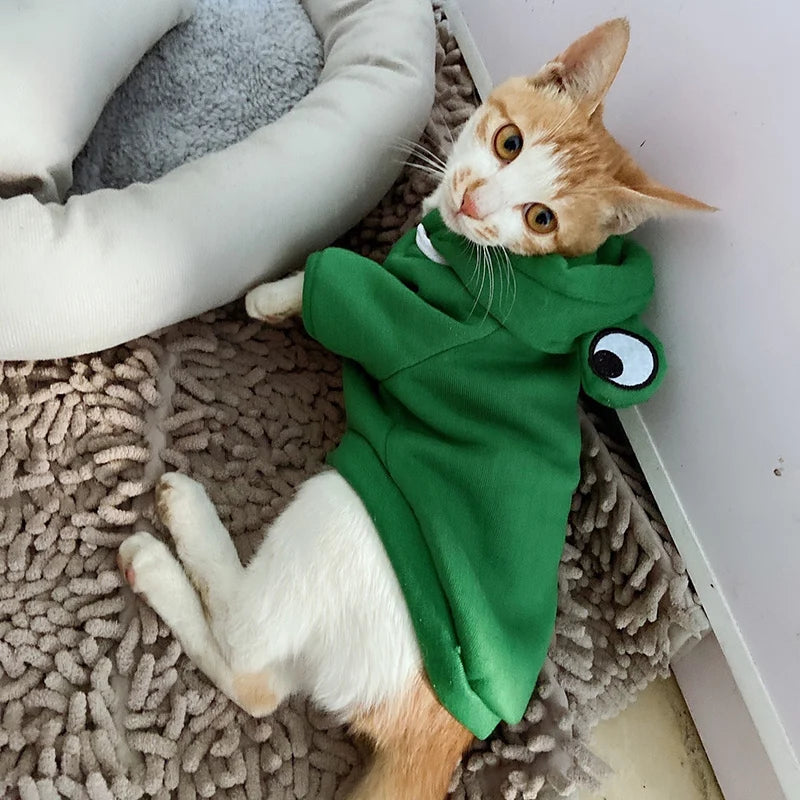 Winter Pet Hoodie Sweater Costume Washable