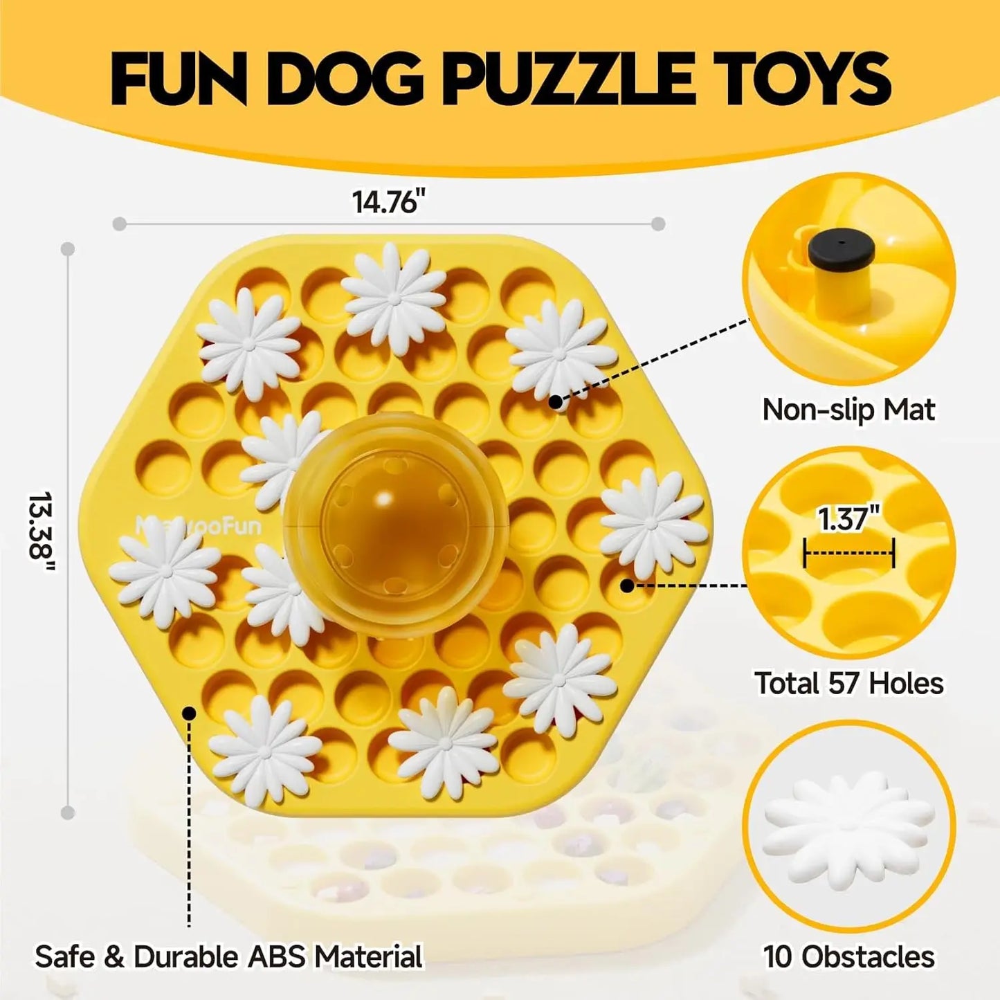 Dog Puzzle Food Toy Food Puzzle Feeder Toys for IQ Training Dog Puzzles Dog Treat Puzzle Toys for Mental Enrichment