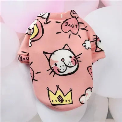Cartoon Pet Clothes Suit Hoodies Coat for Small Dogs Dachshund York Pullover Puppy Cat Sweatshirt Jacket Pets Costumes Winter XL