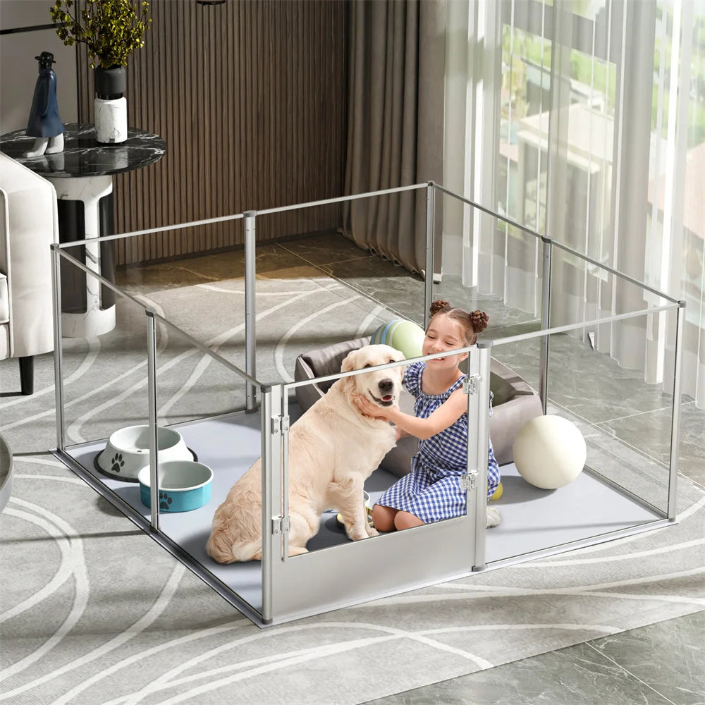1 Pc Large Acrylic Dog Playpen
