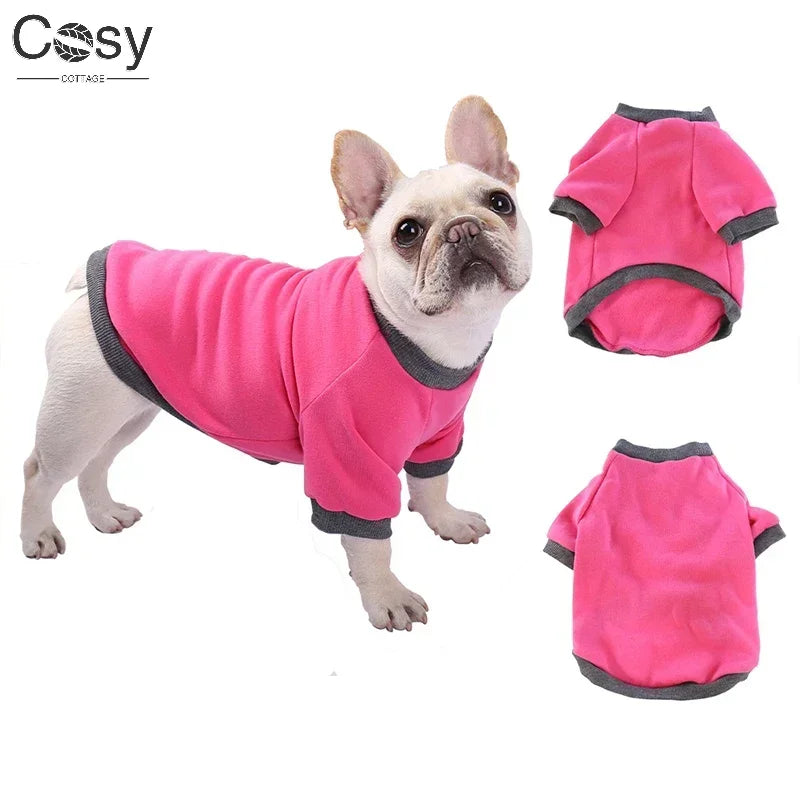 Padded Thickened Solid color Dog Sweatshirt