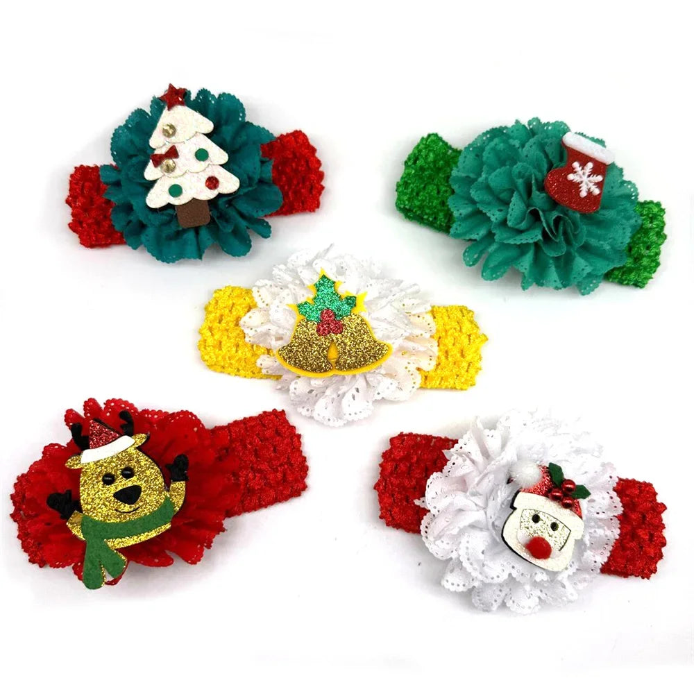 Christmas Pet Accessories for Small, Middle and Large Bows