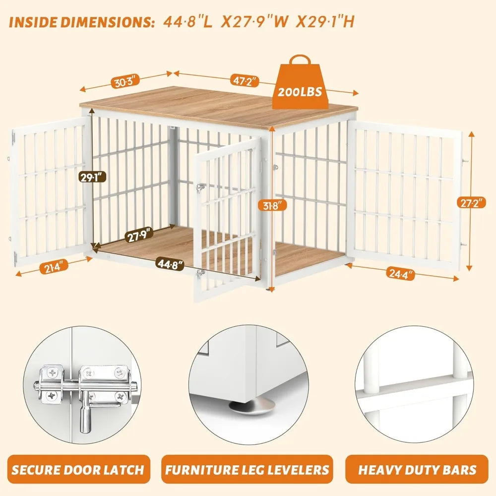 Rustic Heavy Duty Dog Crate Furniture