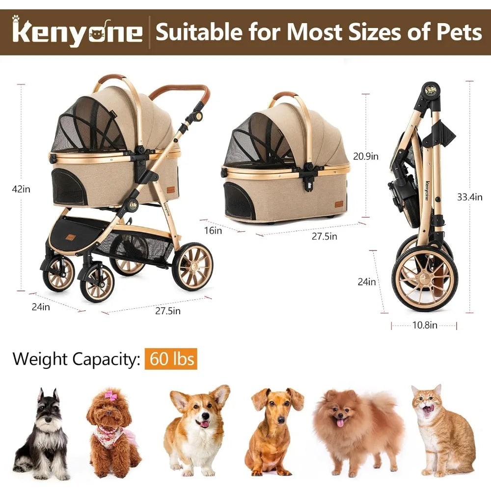Dog Pet Stroller 3 in 1