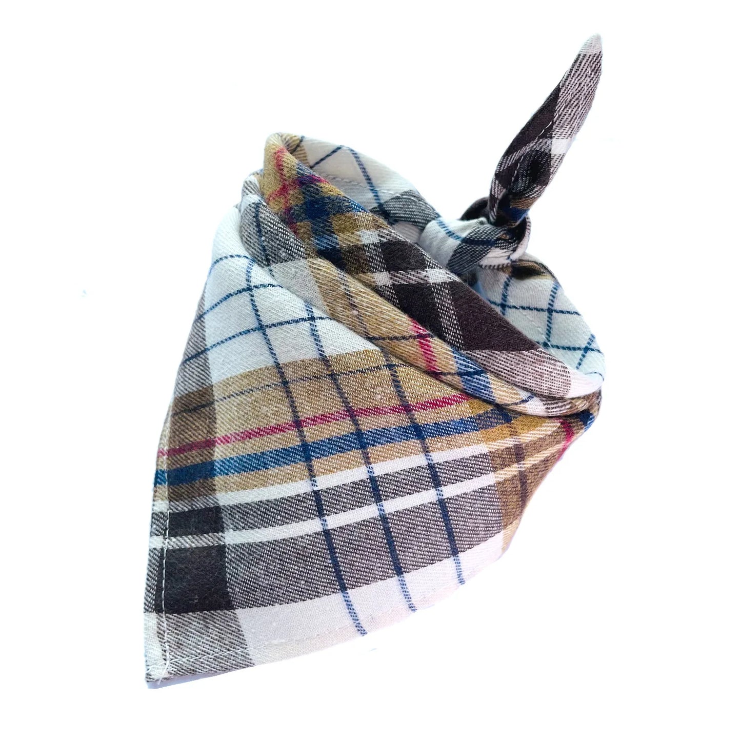 30/50 PCs Dog Plaid Bandanna