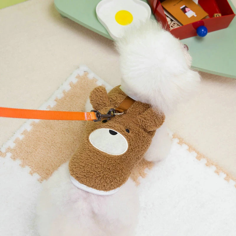 Cute Bear Pattern Washable Pet Winter Clothes