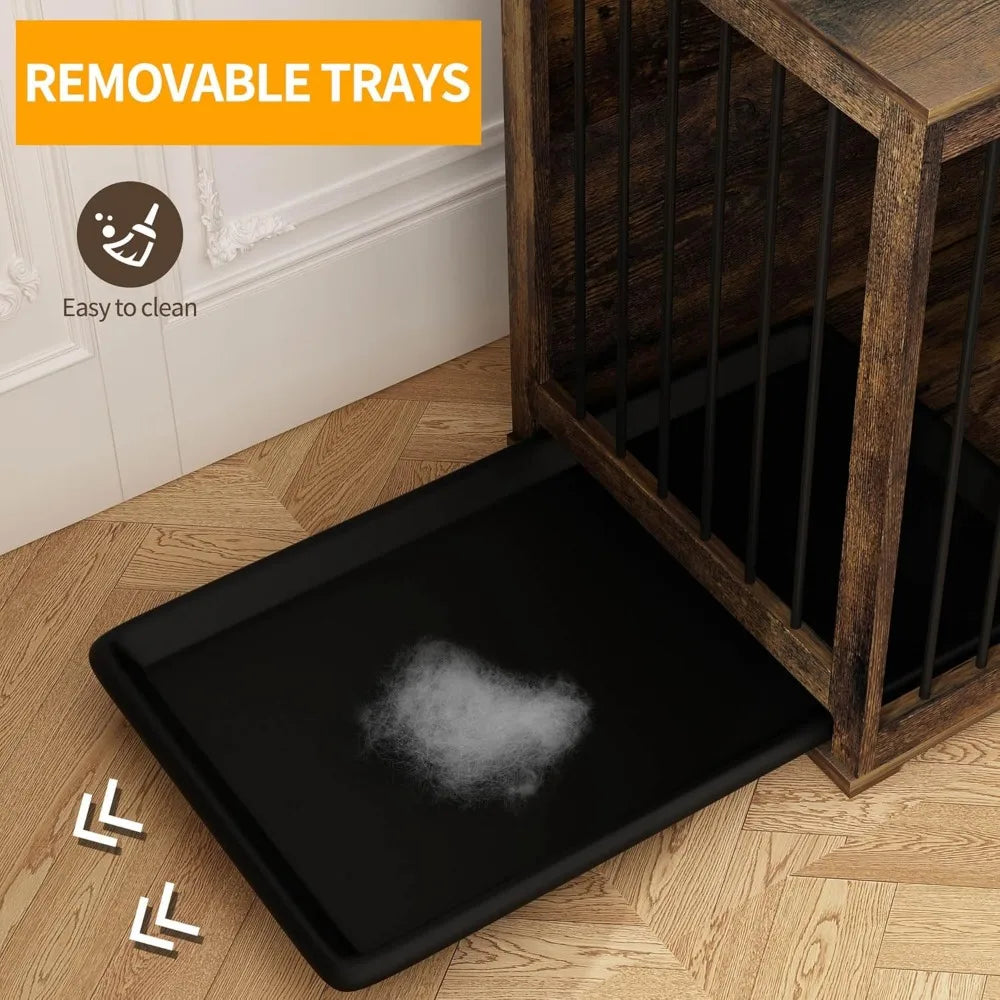 Large Furniture Style Dog Crate for 2 Dogs