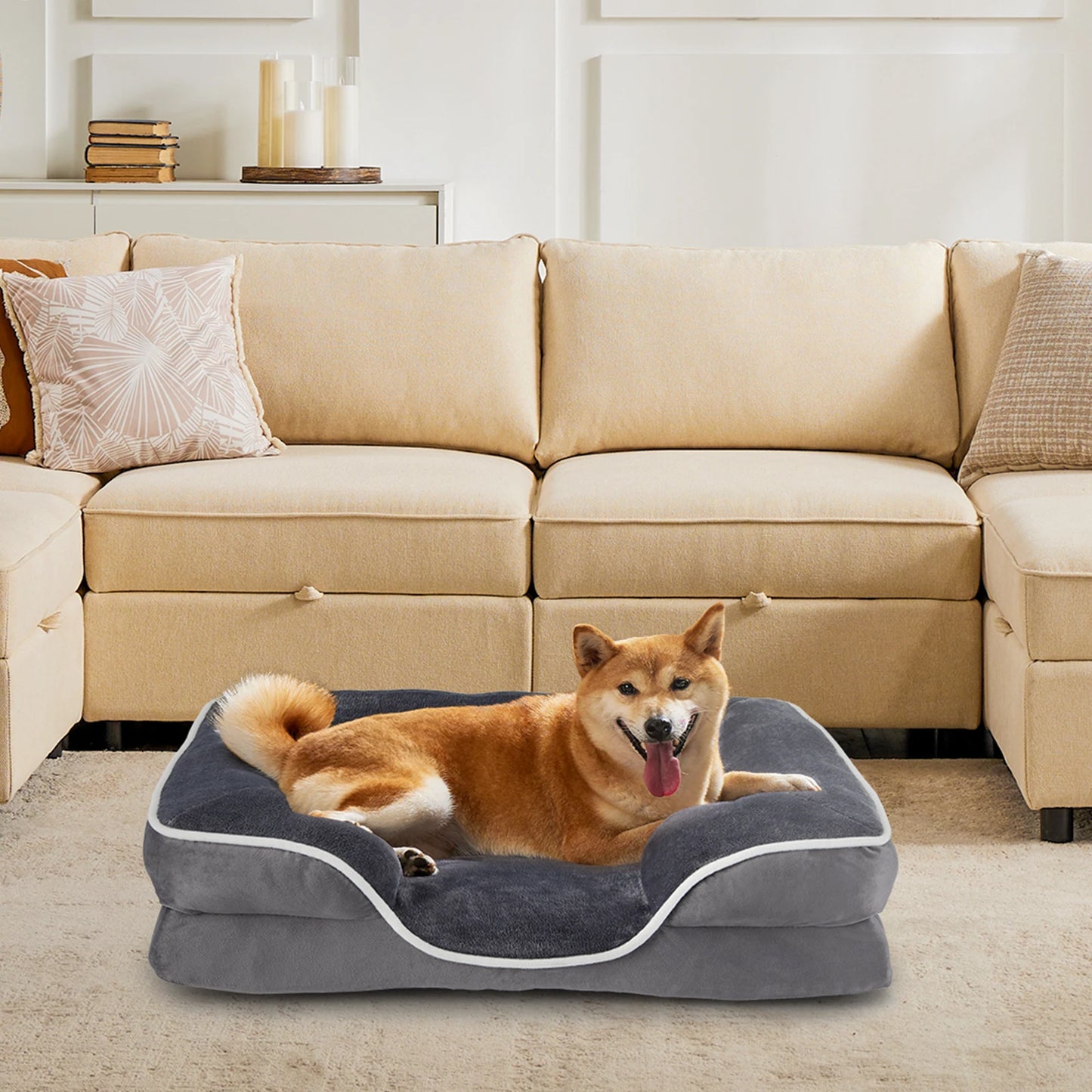 JHK Orthopedic Dog Bed Memory Foam