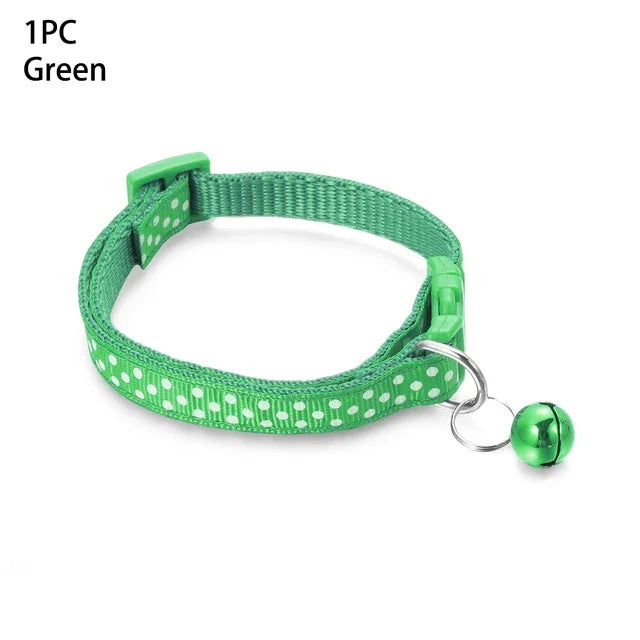 1 PC Colorful Bell Pendant Adjustable Dog and Cat Collars