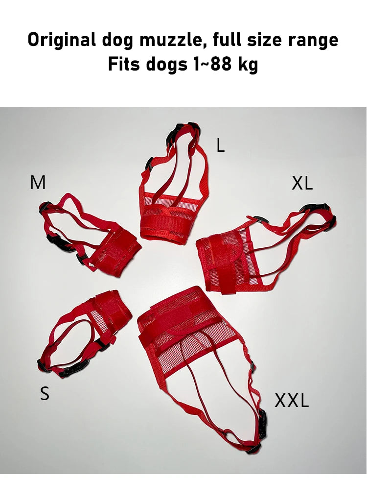 Anti-Detachment Dog Leash Muzzle