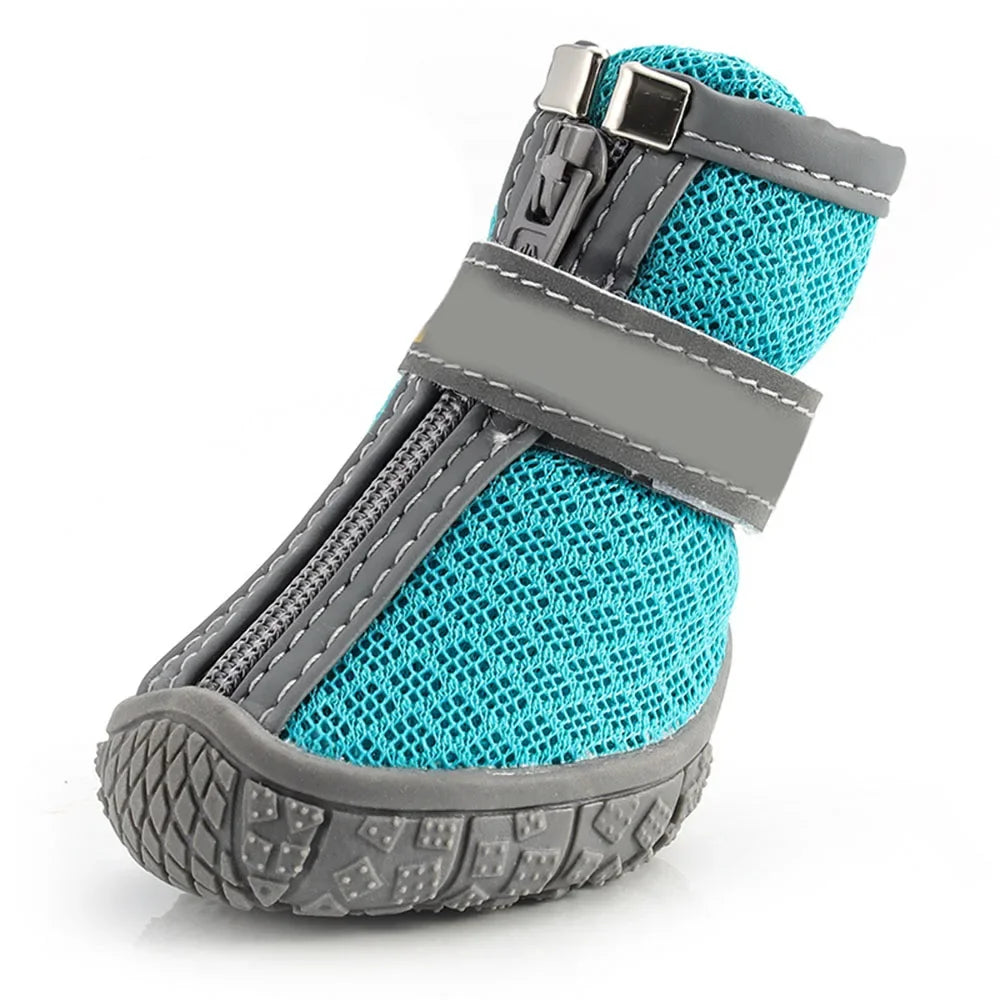 Mesh Silicone Durable Reflective Breathable Puppy Sneakers