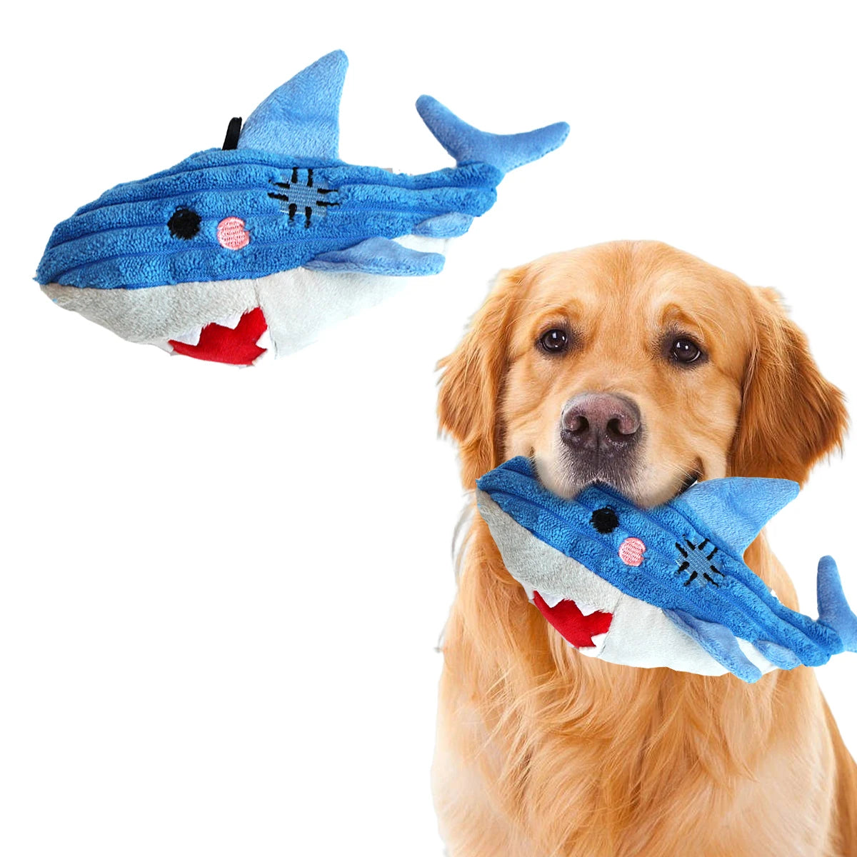 Plush Toys for Small Dogs Squeaky Soft Toy for Puppies Small Dog Ocean Series Plush Toys for small and medium breeds dogs