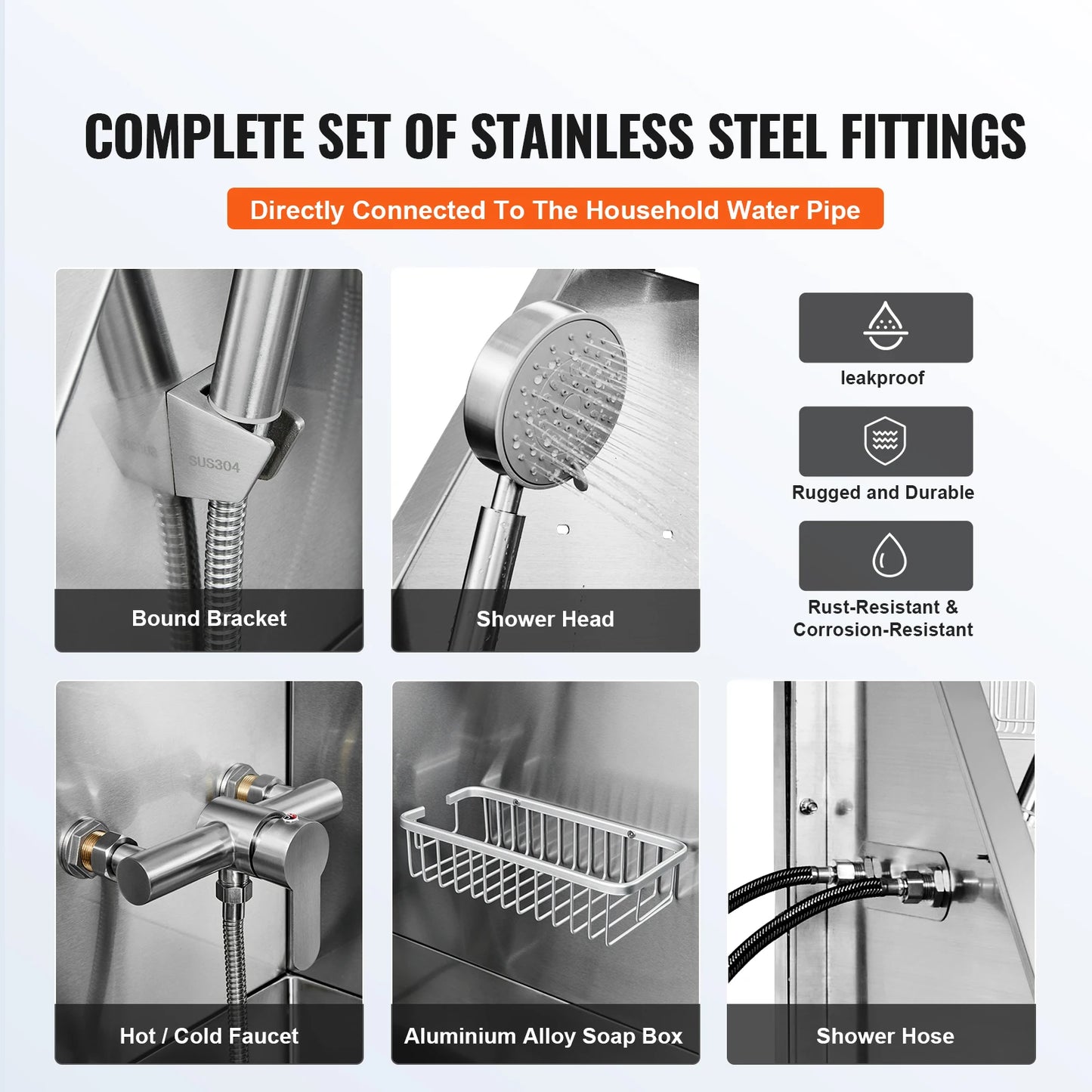 Stainless Steel Pet Grooming Tub