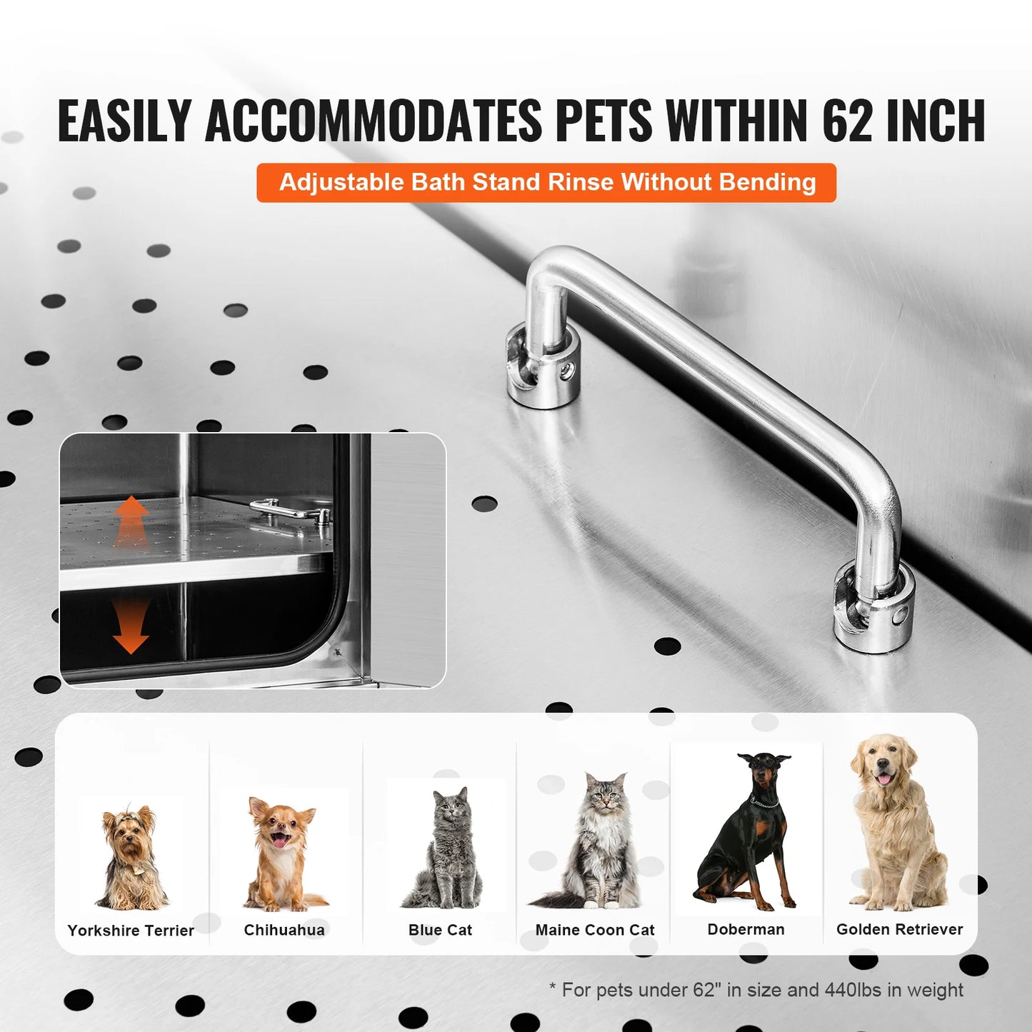 Stainless Steel Pet Grooming Tub