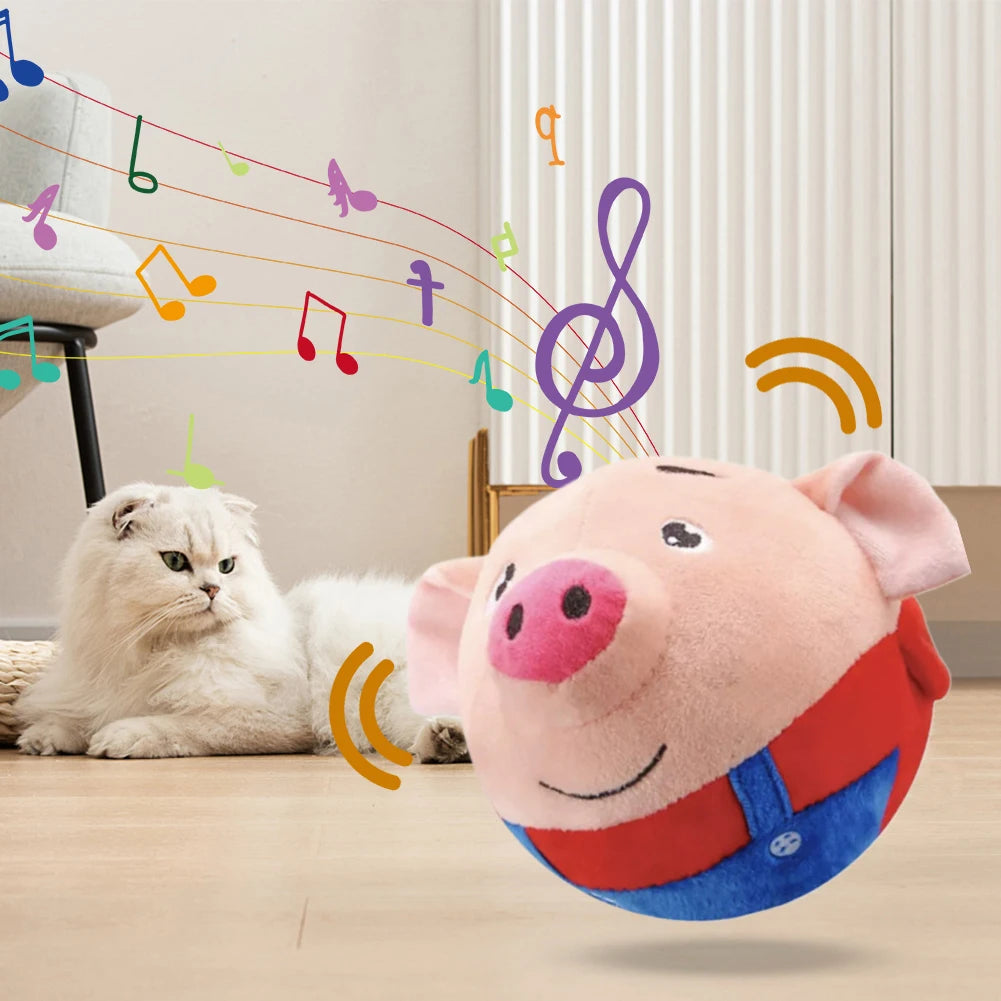 Electronic Pet Toy Music Vibration Bouncing Jump Ball