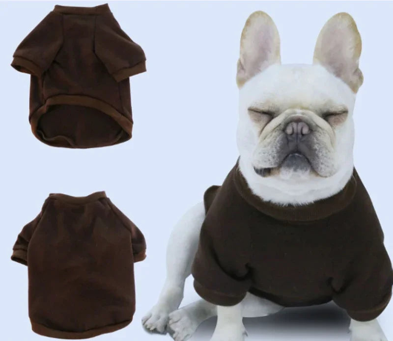 Padded Thickened Solid color Dog Sweatshirt