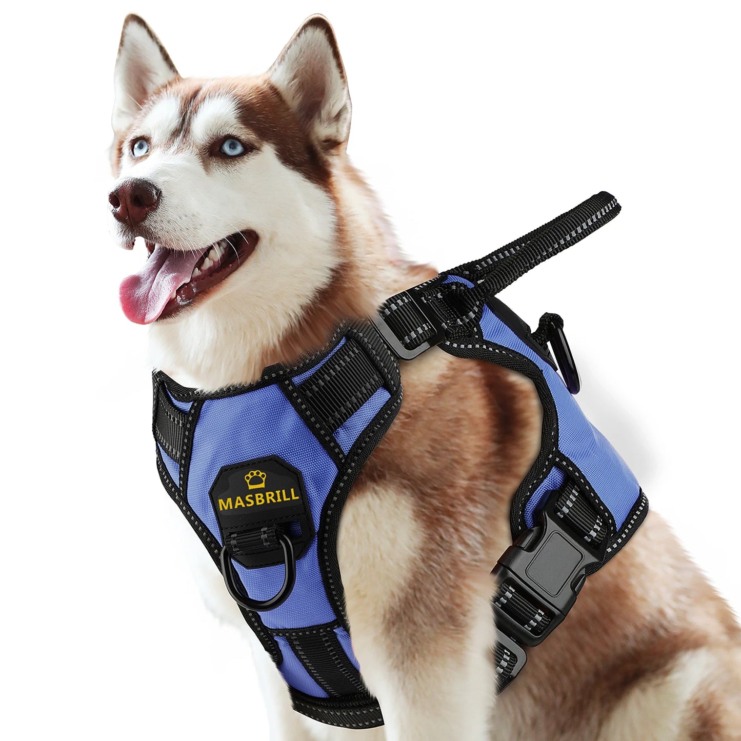 Dog Vest Harness 2 Metal Leash Hooks Easy Control