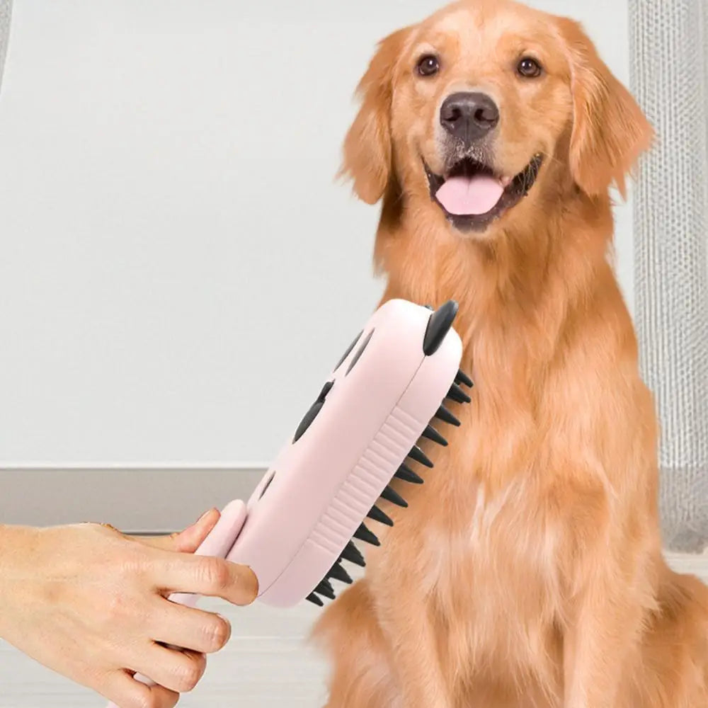 Steamy Dog and Cat Brush 4-in-1 Hair Removal