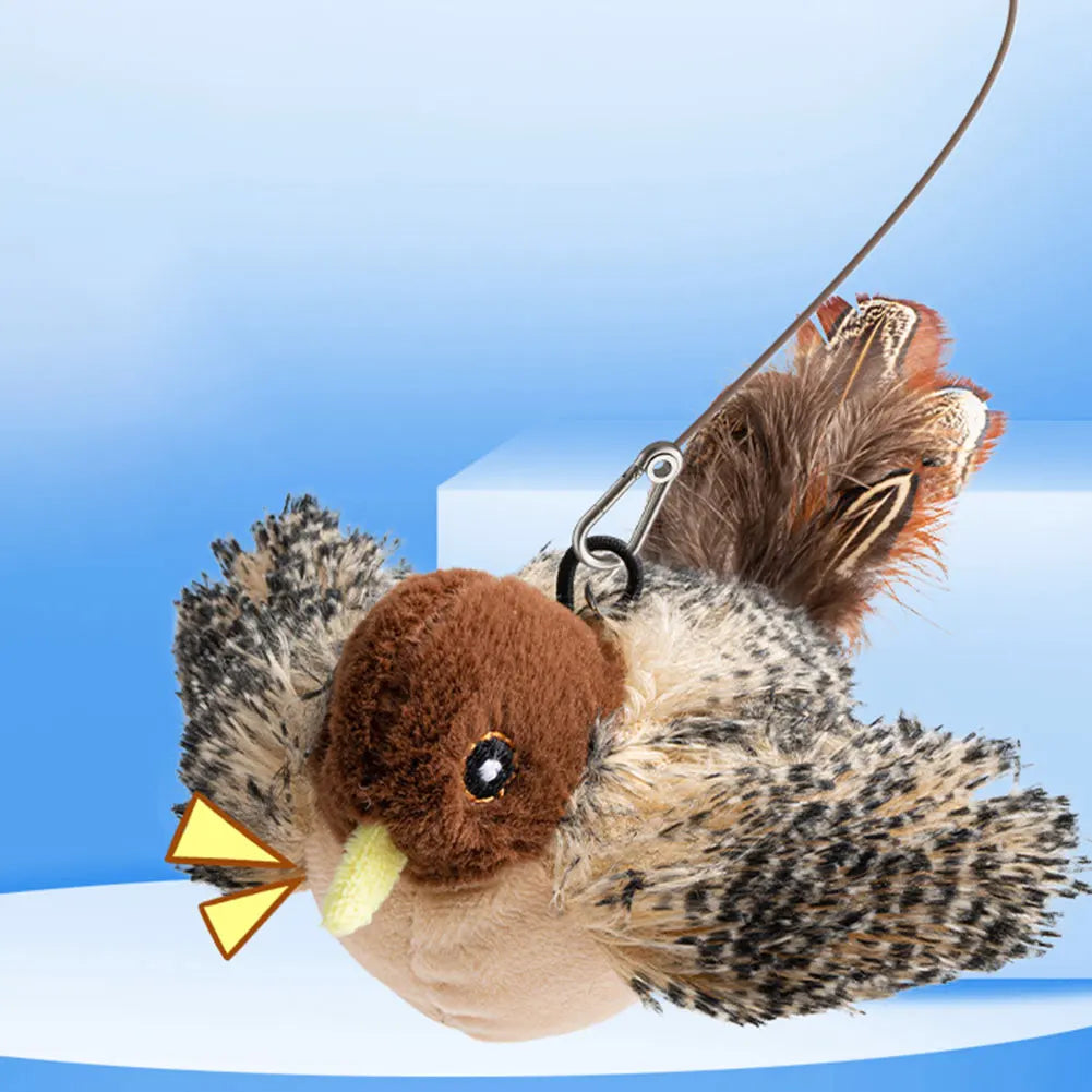 Interactive Cat Flying Bird Toy