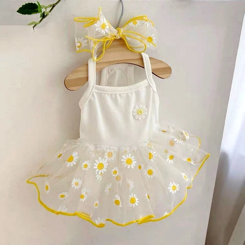 Dog Strawberry Lace Skirt Summer