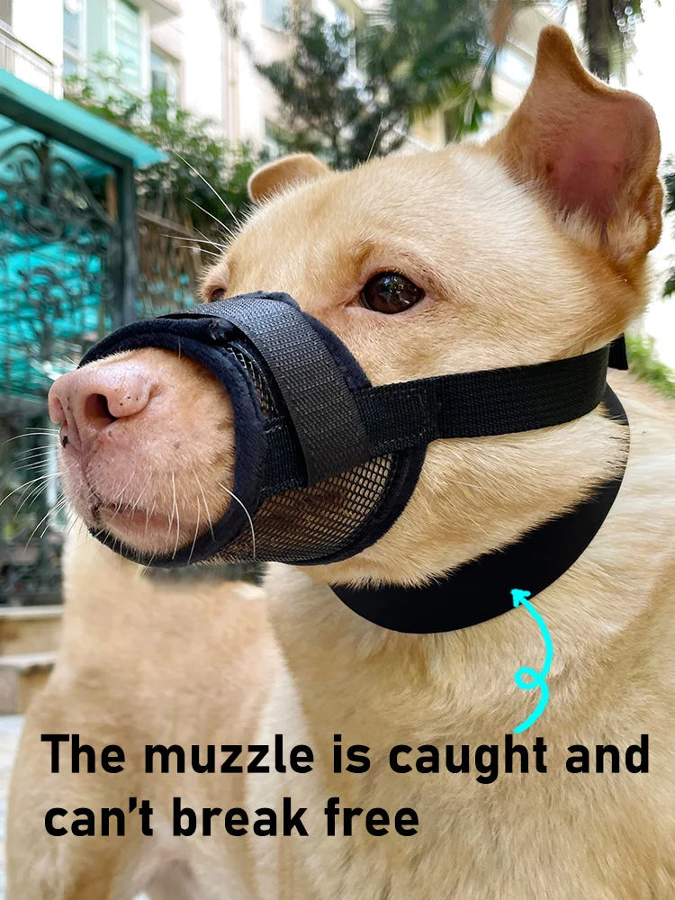 Anti-Detachment Dog Leash Muzzle