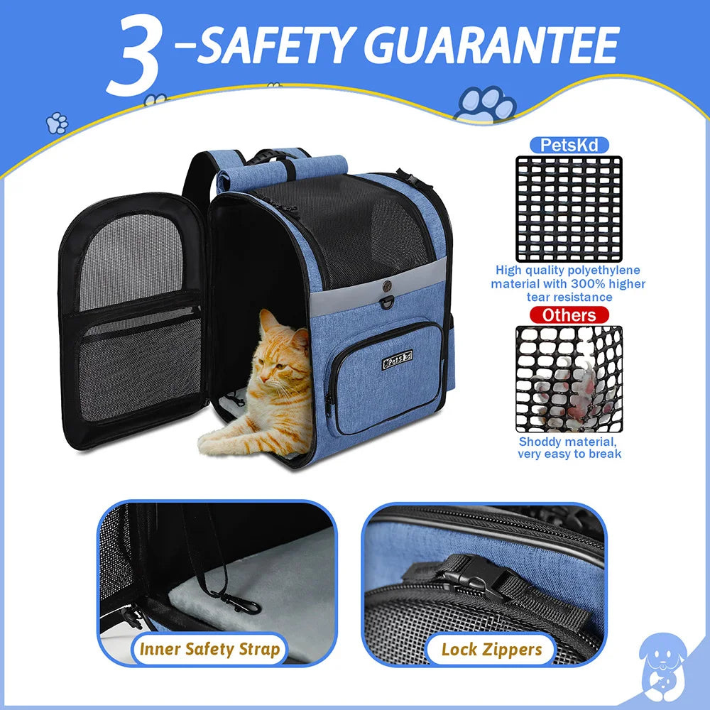 Pet Double Shoulder Backpack