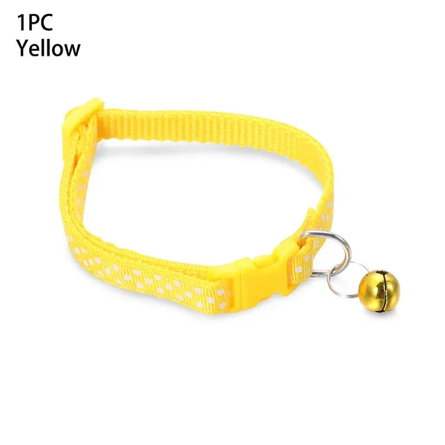 1 PC Colorful Bell Pendant Adjustable Dog and Cat Collars