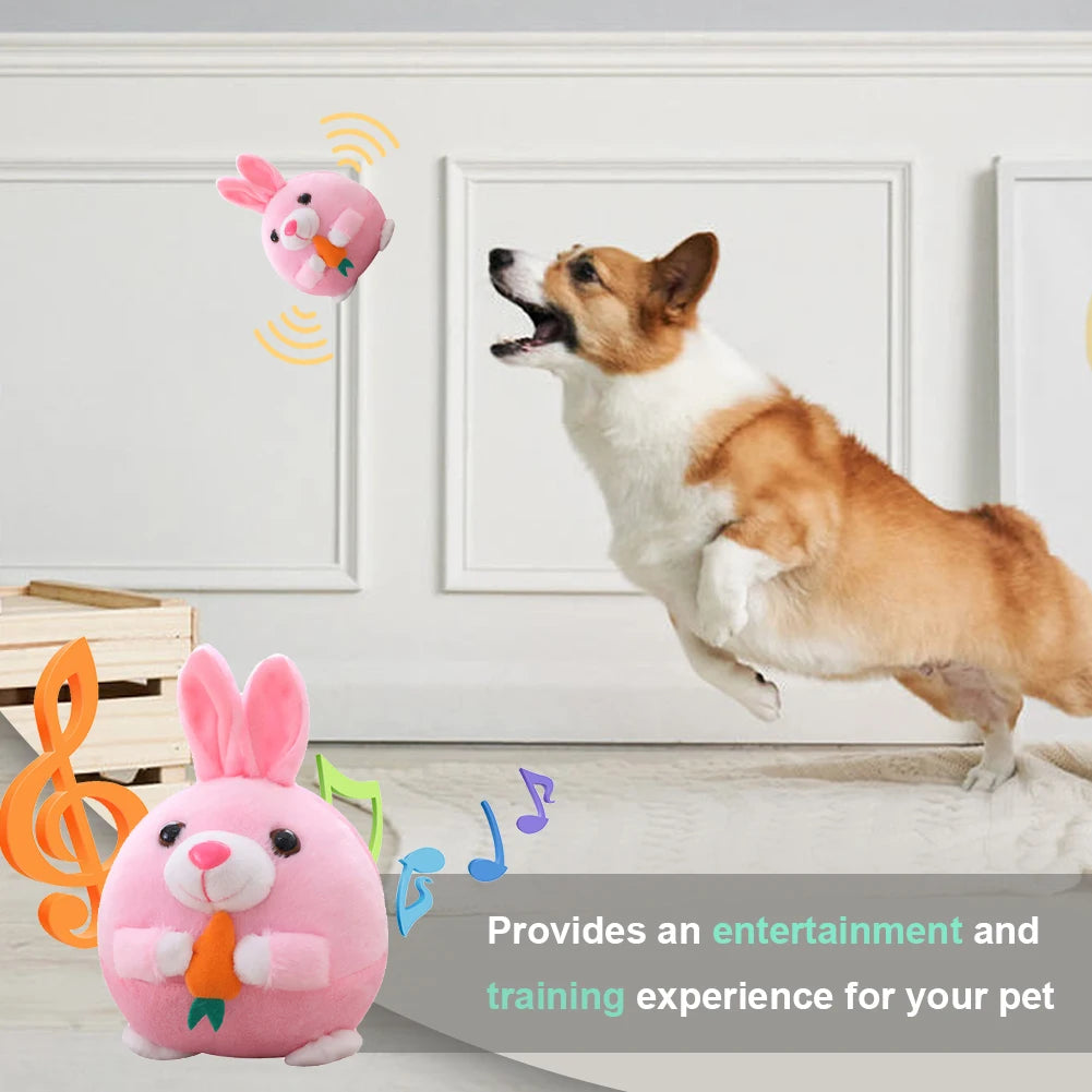 Electronic Pet Toy Music Vibration Bouncing Jump Ball